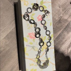 Silver link waist belt